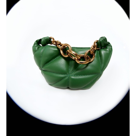 ZARA QUITTED LEATHER MINI BAG - Picture 3 of 6